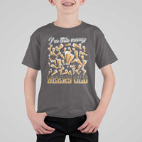 Funny Beer Lover 50th Birthday T Shirt For Kid I'm This Many Beers Old