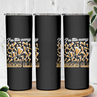 Funny Beer Lover 50th Birthday Skinny Tumbler I'm This Many Beers Old