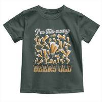 Funny Beer Lover 50th Birthday Toddler T Shirt I'm This Many Beers Old