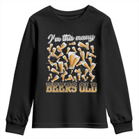 Funny Beer Lover 50th Birthday Youth Sweatshirt I'm This Many Beers Old