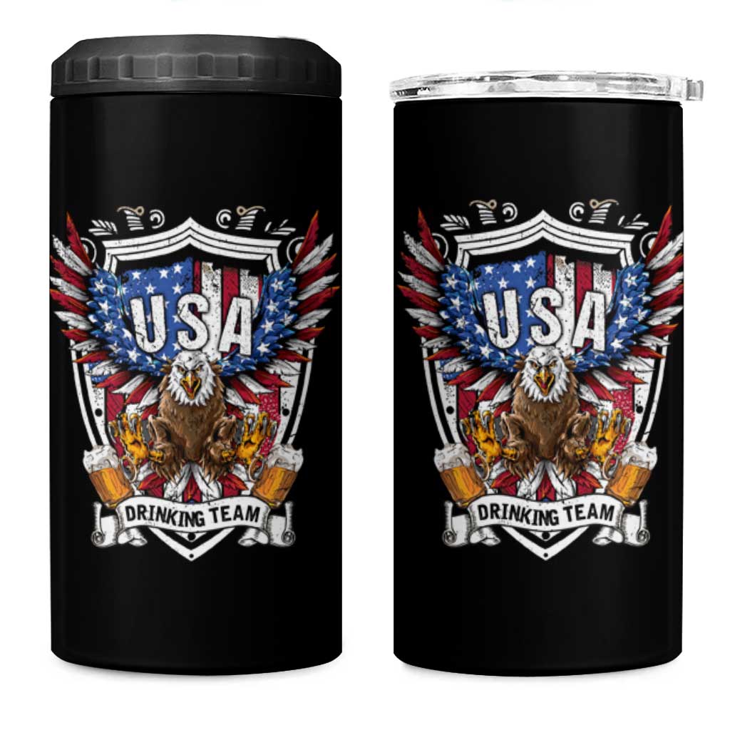USA Drinking Team 4 in 1 Can Cooler Tumbler