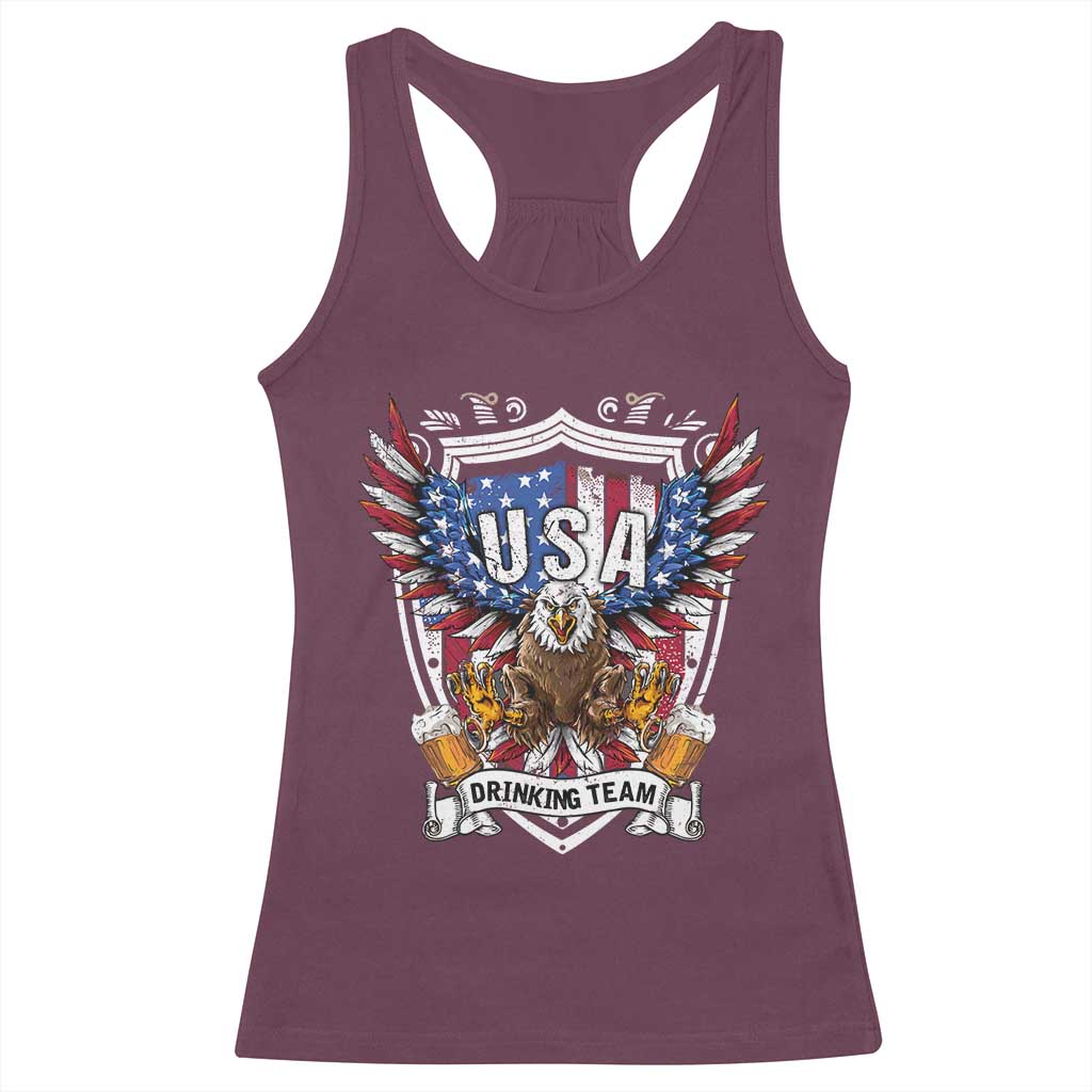 USA Drinking Team Racerback Tank Top