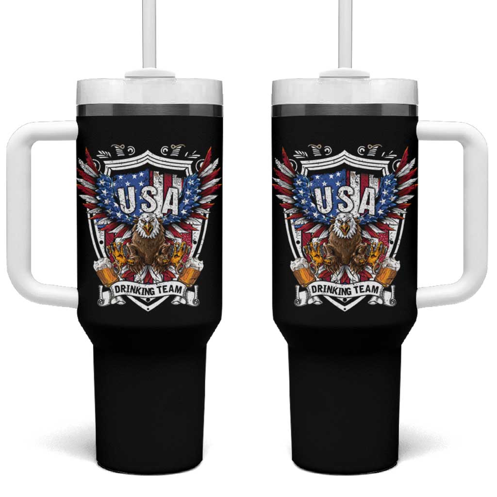 USA Drinking Team Tumbler With Handle