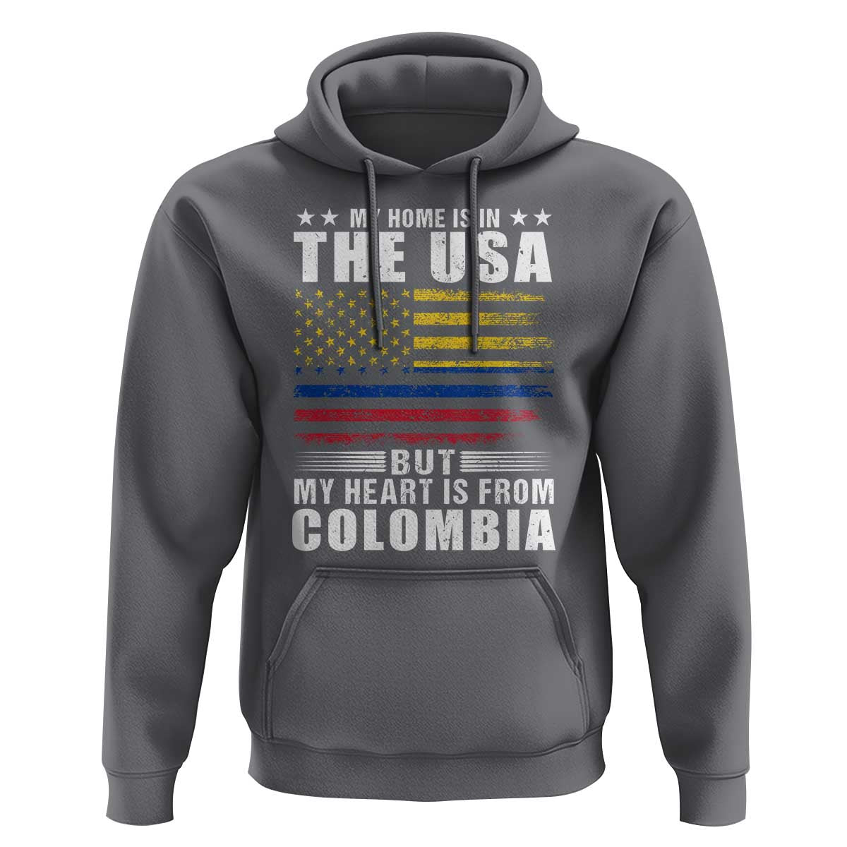 Colombian American Hoodie My Home Is In The USA But My Heart Is From Colombia