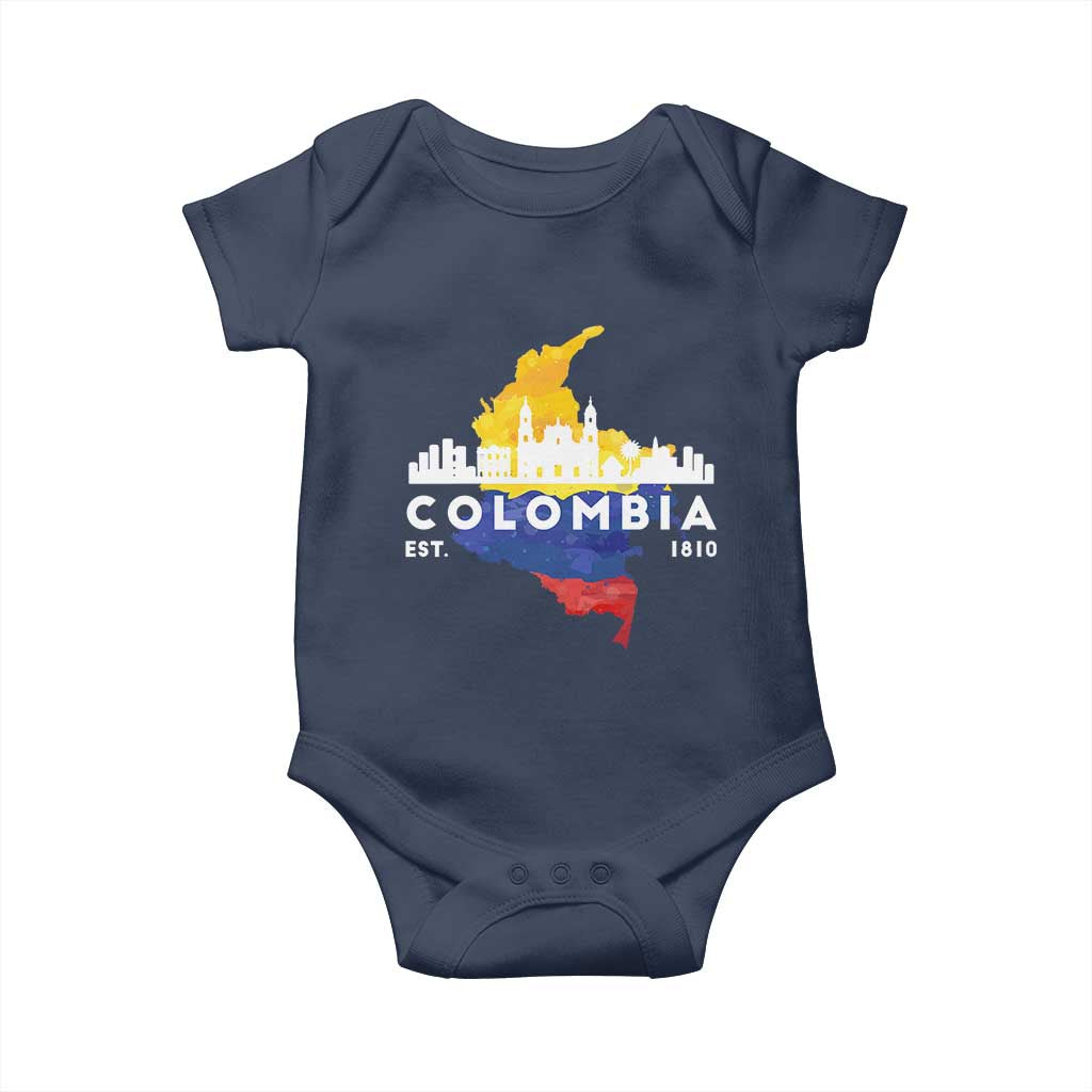 Colombian Pride Baby Onesie Colombia Est. 1810