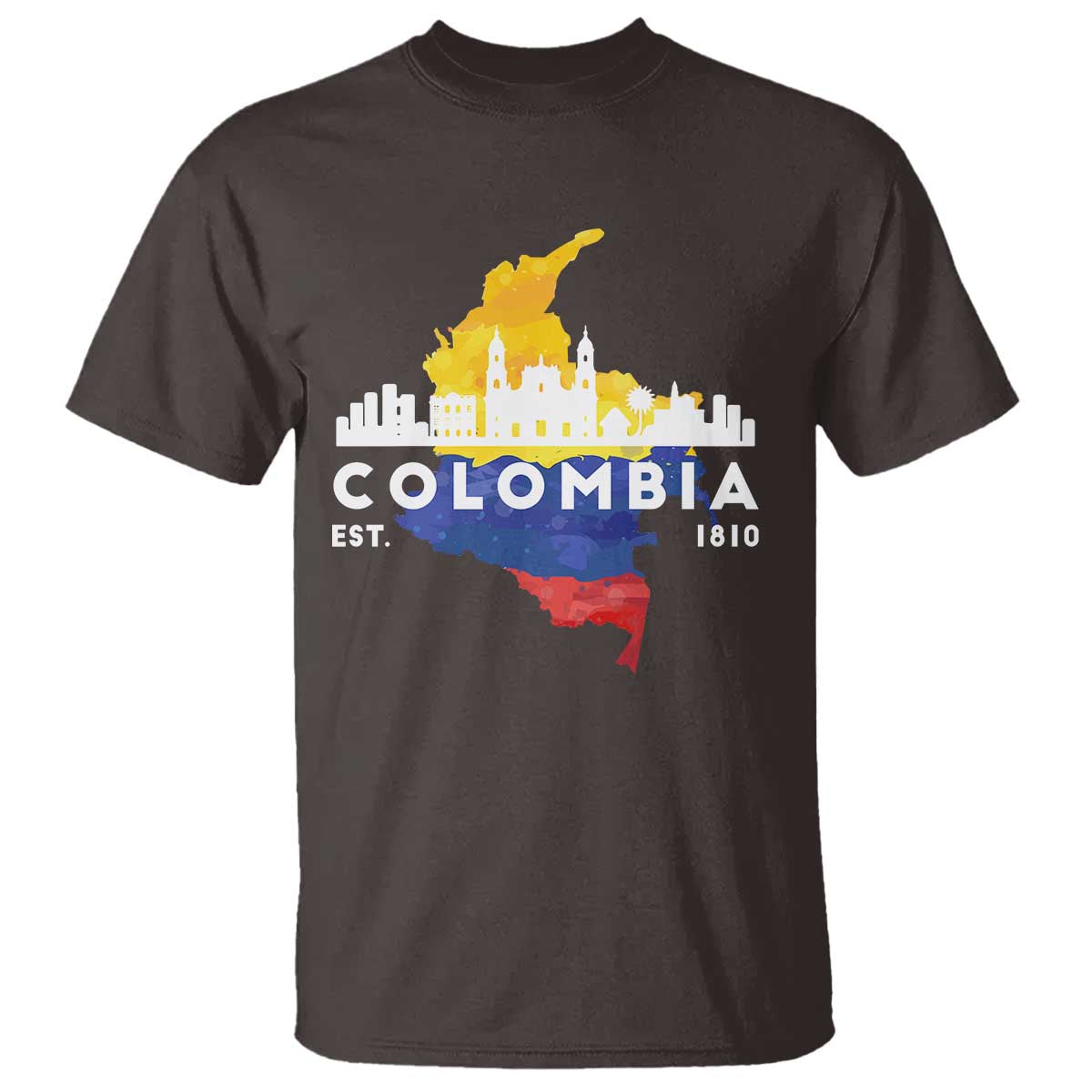 Colombian Pride T Shirt Colombia Est. 1810 - Wonder Print Shop
