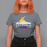 Colombian Pride T Shirt For Women Colombia Est. 1810 - Wonder Print Shop