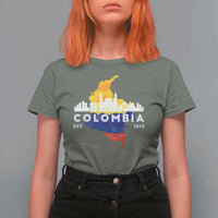 Colombian Pride T Shirt For Women Colombia Est. 1810 - Wonder Print Shop