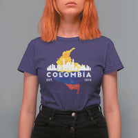 Colombian Pride T Shirt For Women Colombia Est. 1810 - Wonder Print Shop