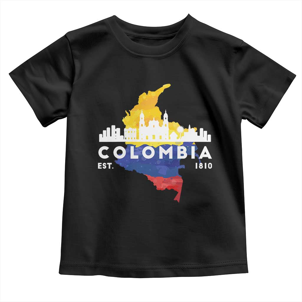 Colombian Pride Toddler T Shirt Colombia Est. 1810