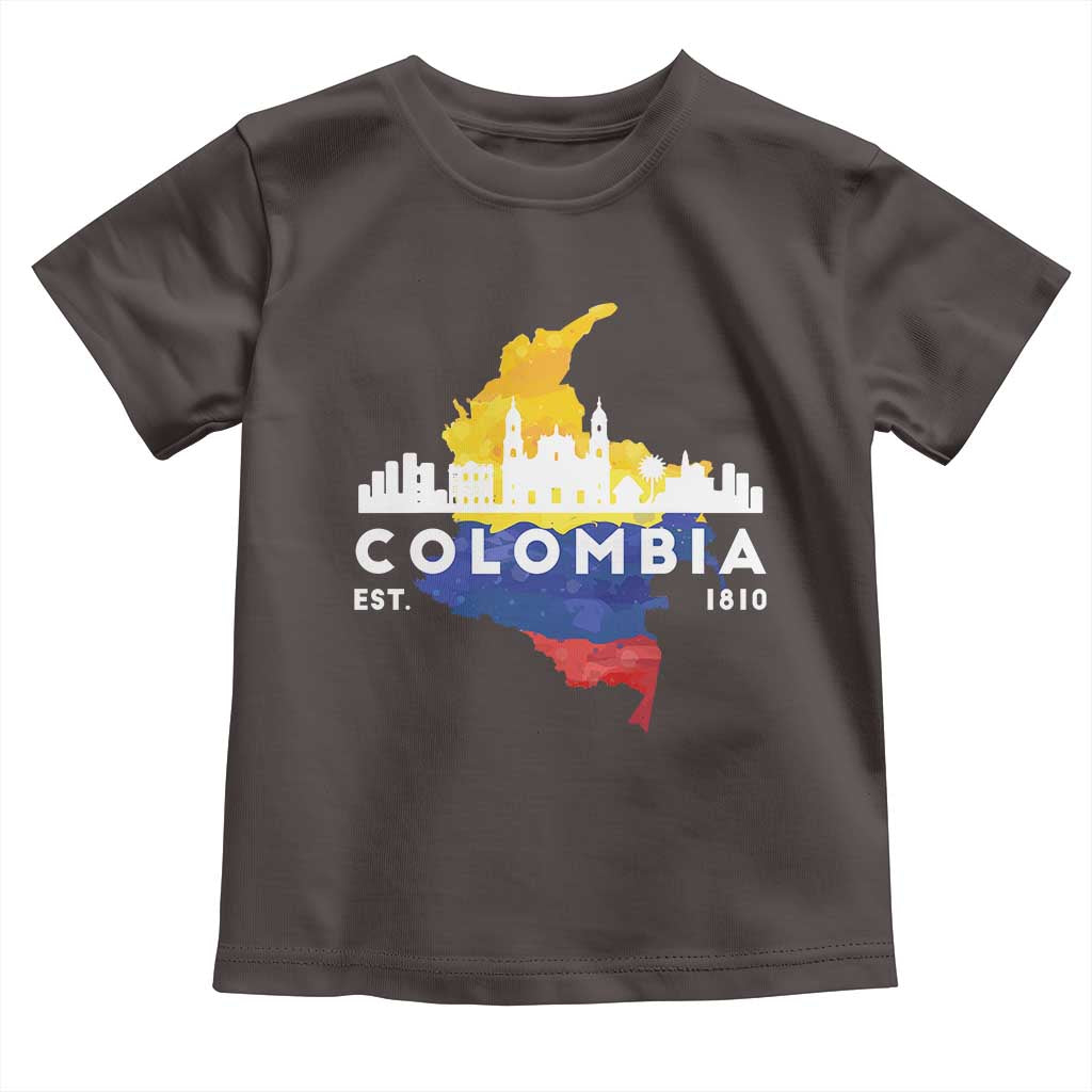 Colombian Pride Toddler T Shirt Colombia Est. 1810