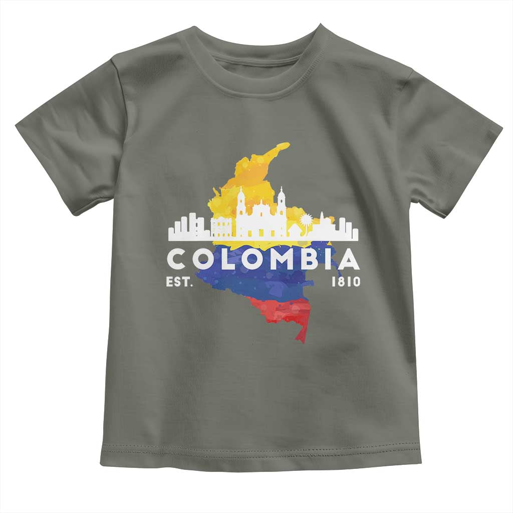 Colombian Pride Toddler T Shirt Colombia Est. 1810
