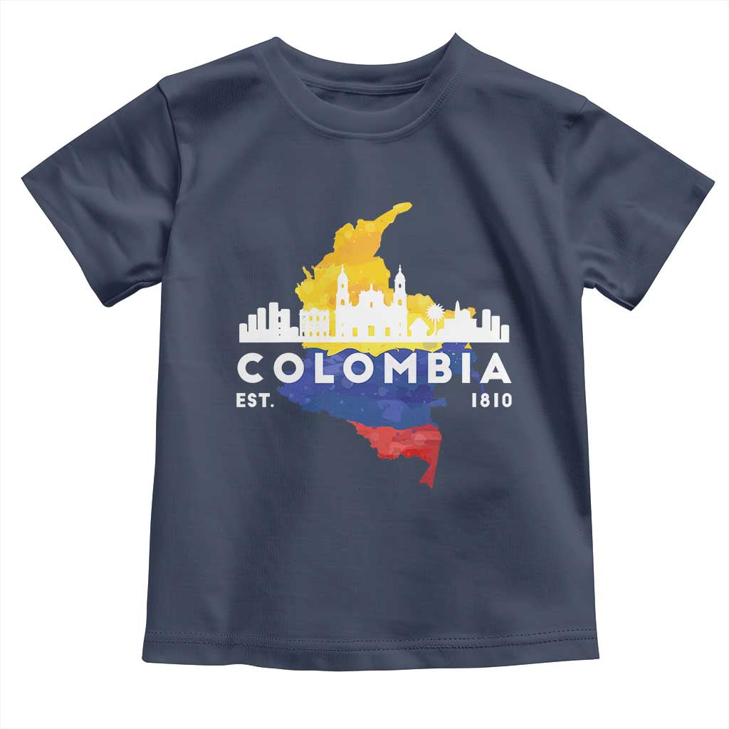 Colombian Pride Toddler T Shirt Colombia Est. 1810