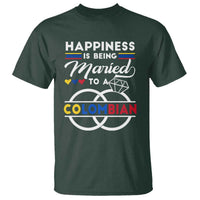 Happiness Is Being Married To A Colombian T Shirt - Wonder Print Shop