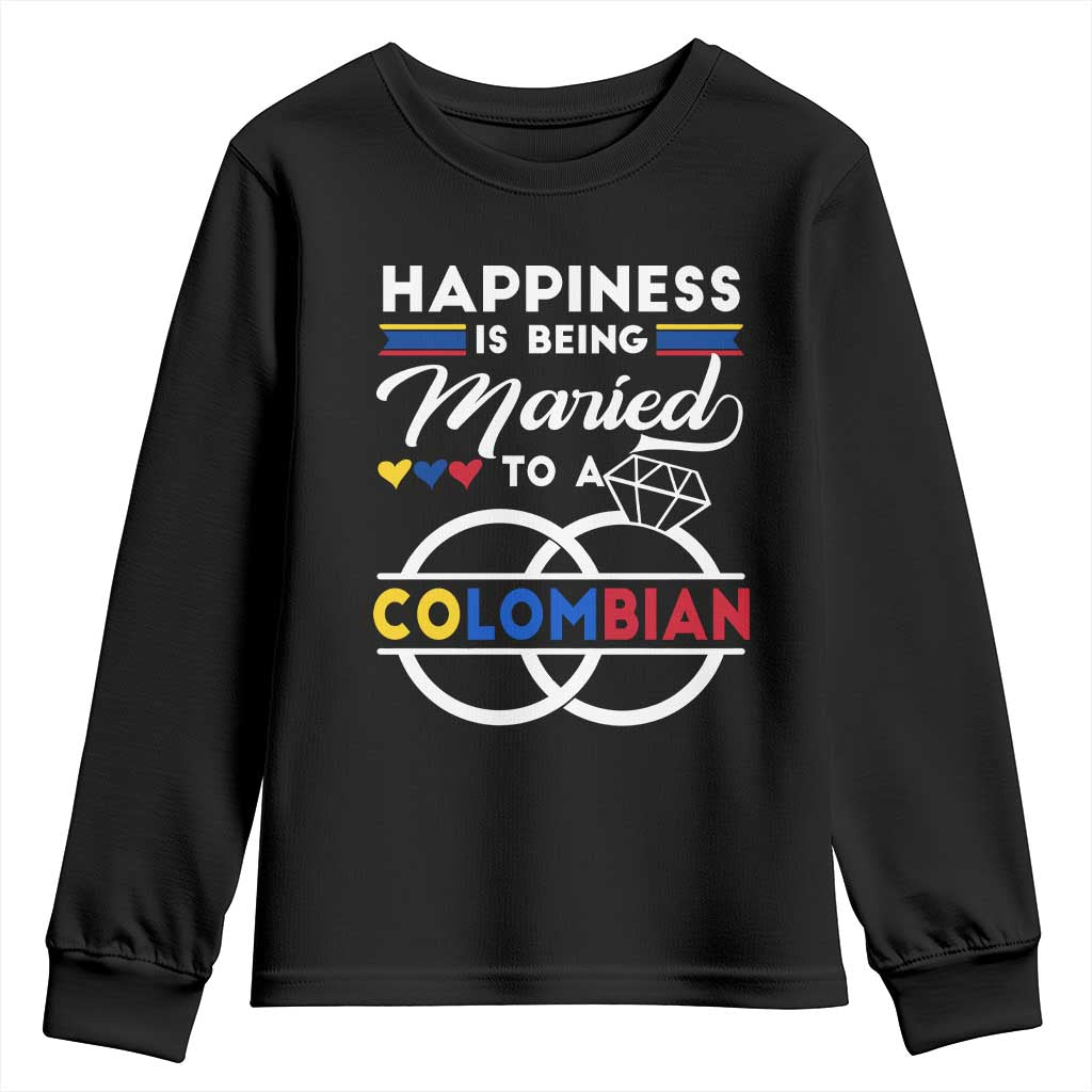 Happiness Is Being Married To A Colombian Youth Sweatshirt