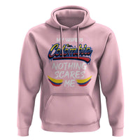 Funny My Wife Is Colombian Hoodie Nothing Scares Me Colombia Flag