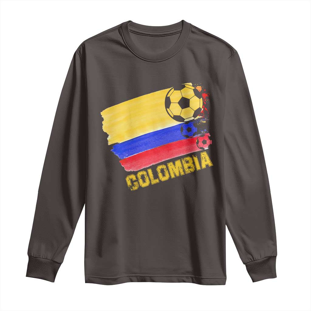 Colombian Colombia Soccer Support Long Sleeve Shirt