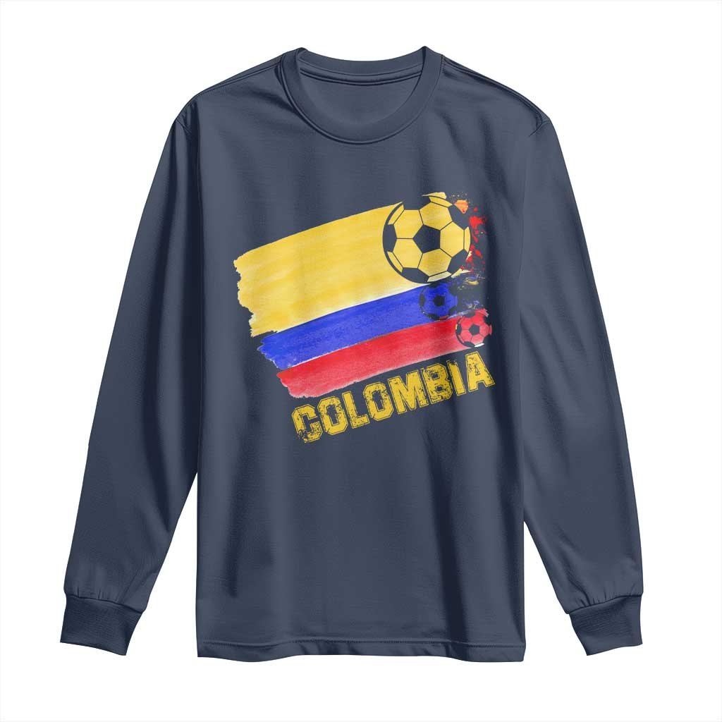 Colombian Colombia Soccer Support Long Sleeve Shirt