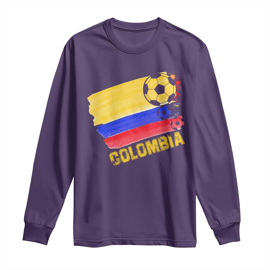 Colombian Colombia Soccer Support Long Sleeve Shirt