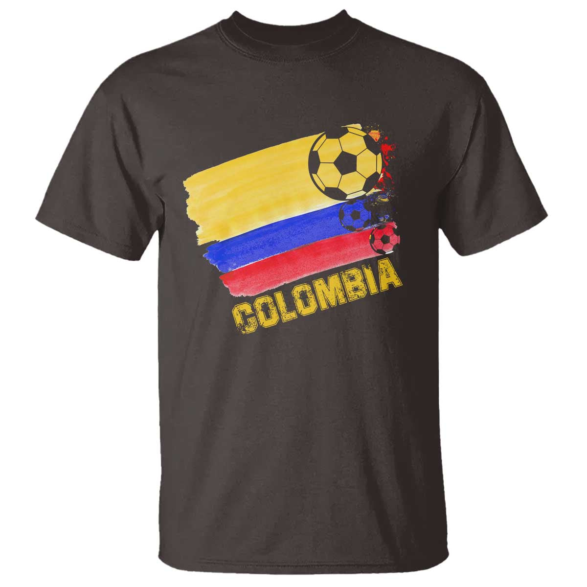 Colombian Colombia Soccer Support T Shirt - Wonder Print Shop
