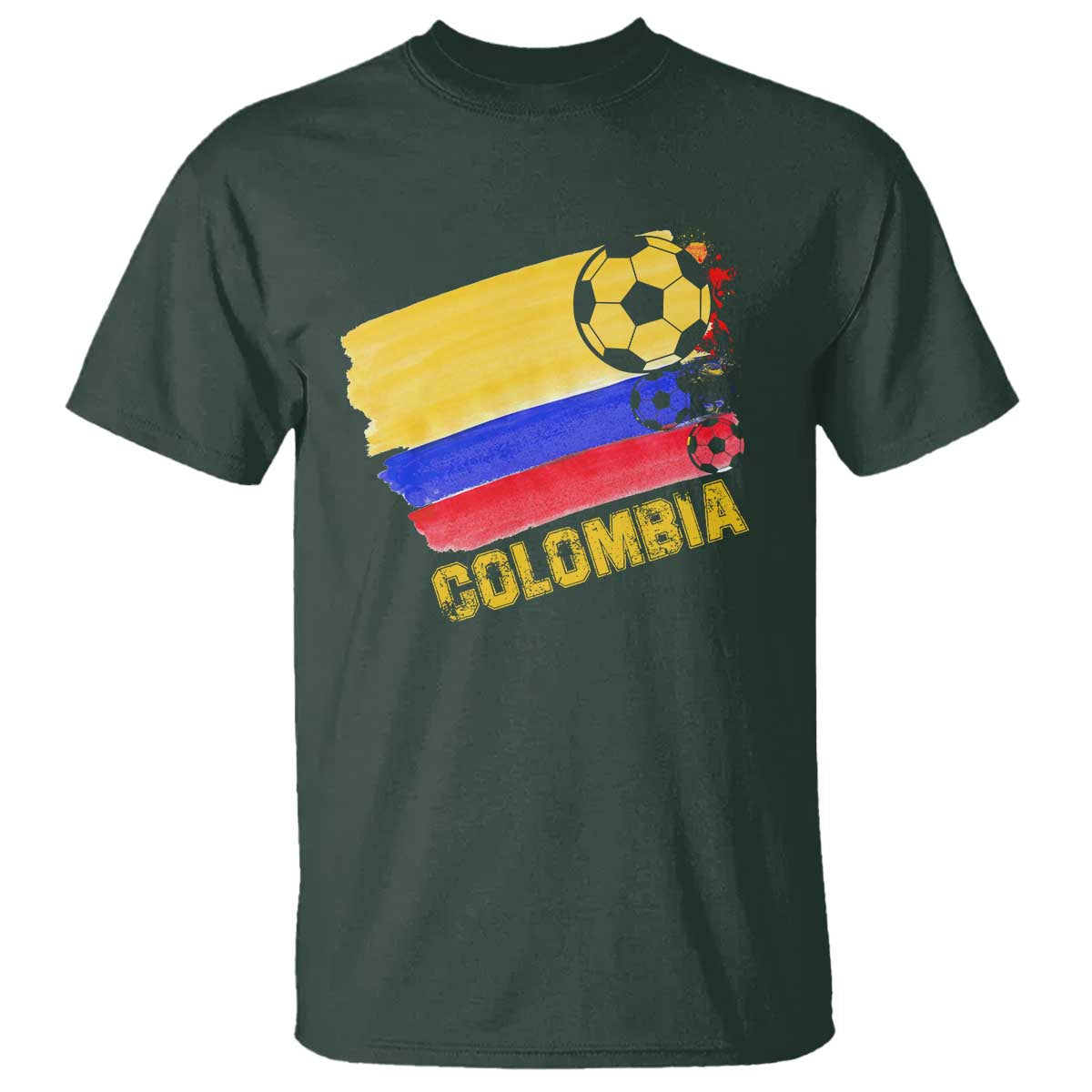 Colombian Colombia Soccer Support T Shirt - Wonder Print Shop