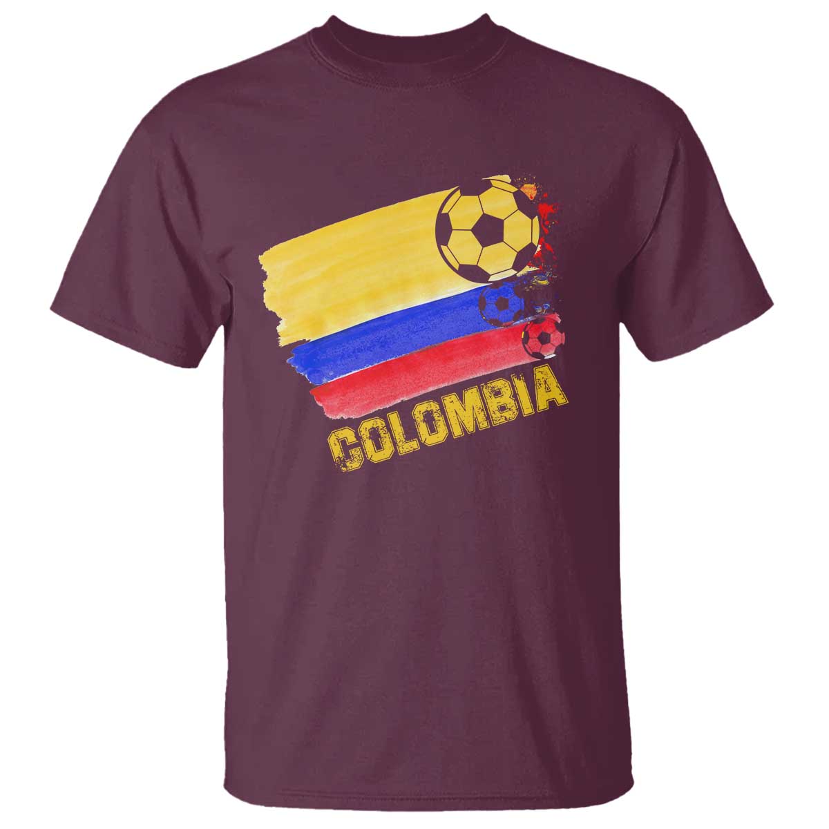 Colombian Colombia Soccer Support T Shirt - Wonder Print Shop