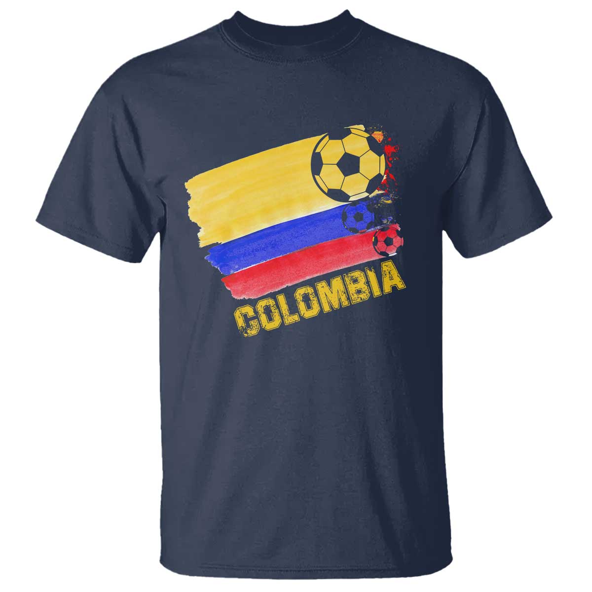 Colombian Colombia Soccer Support T Shirt - Wonder Print Shop