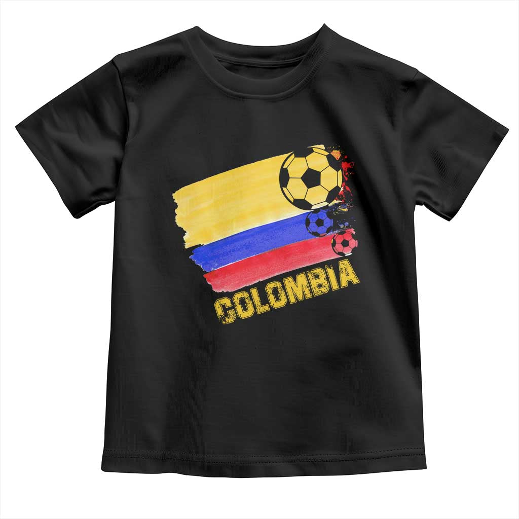 Colombian Colombia Soccer Support Toddler T Shirt