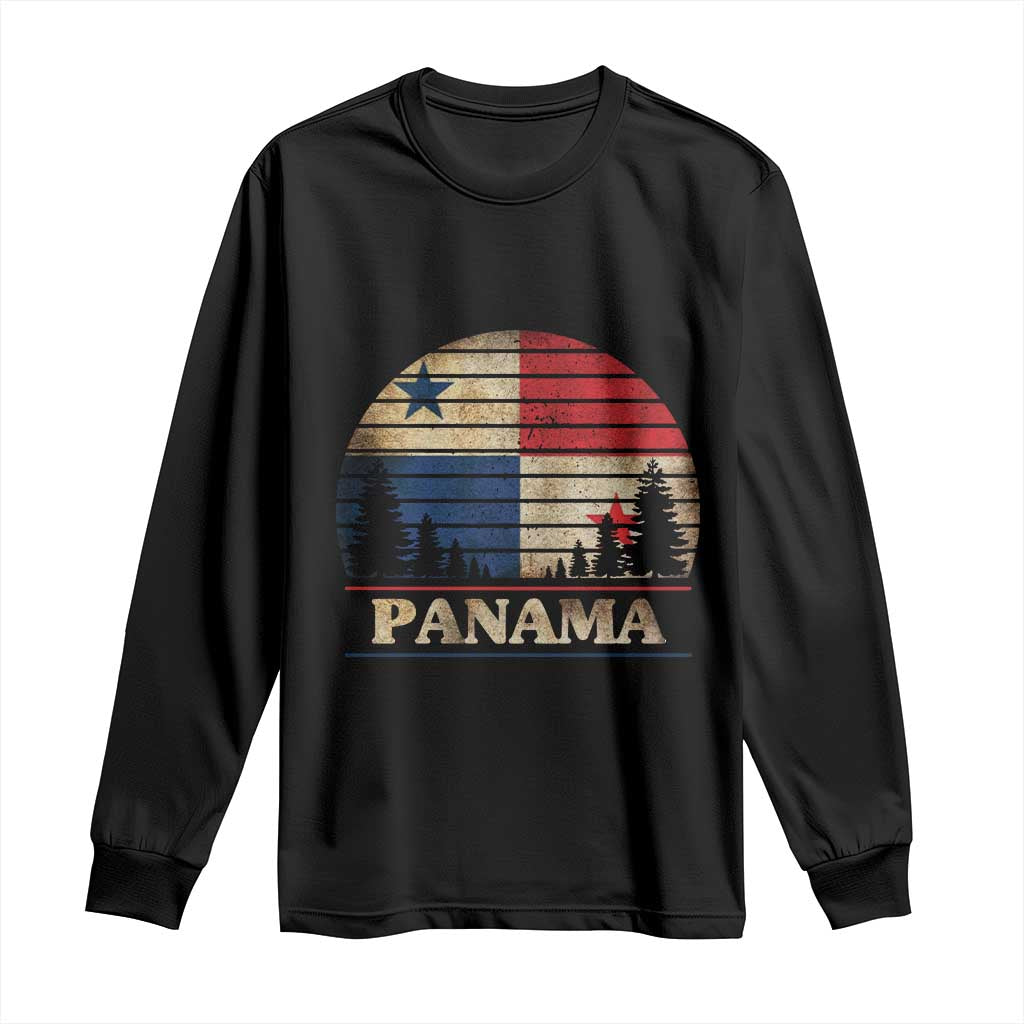 Panama Flag Pride Long Sleeve Shirt