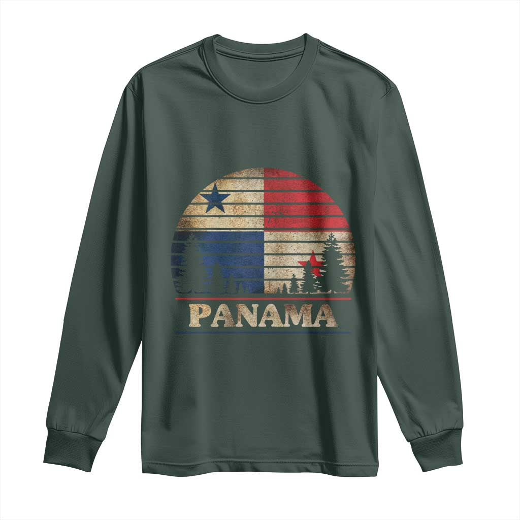 Panama Flag Pride Long Sleeve Shirt