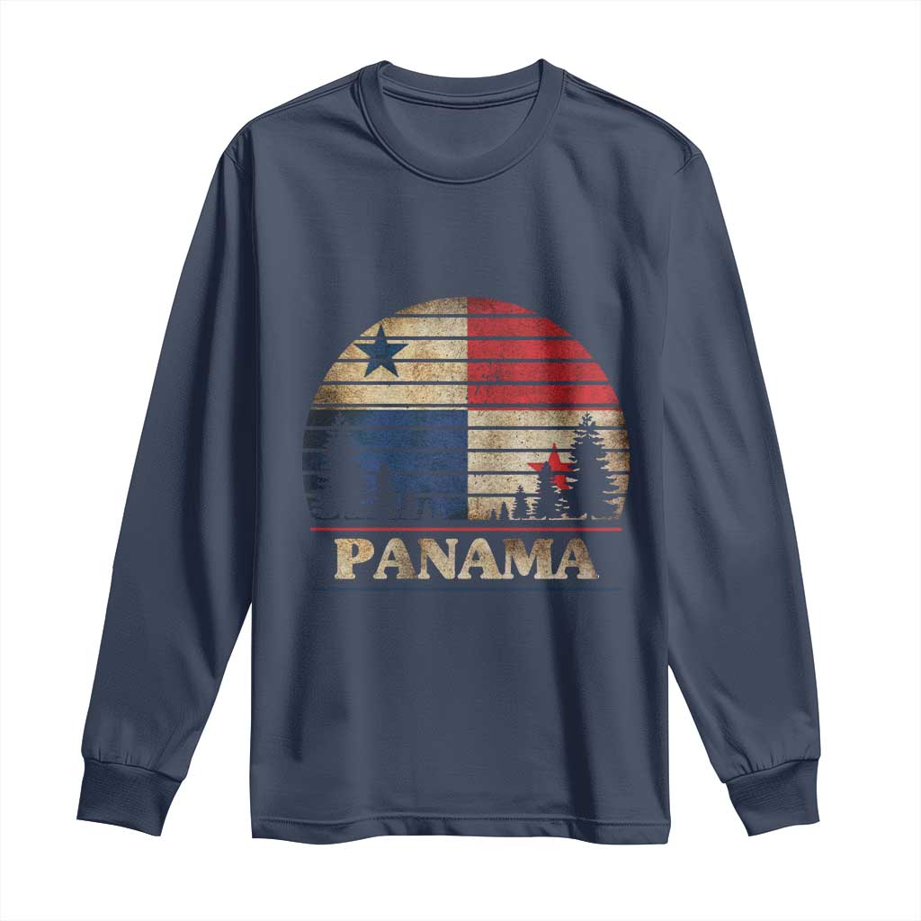 Panama Flag Pride Long Sleeve Shirt