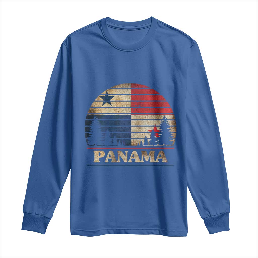 Panama Flag Pride Long Sleeve Shirt