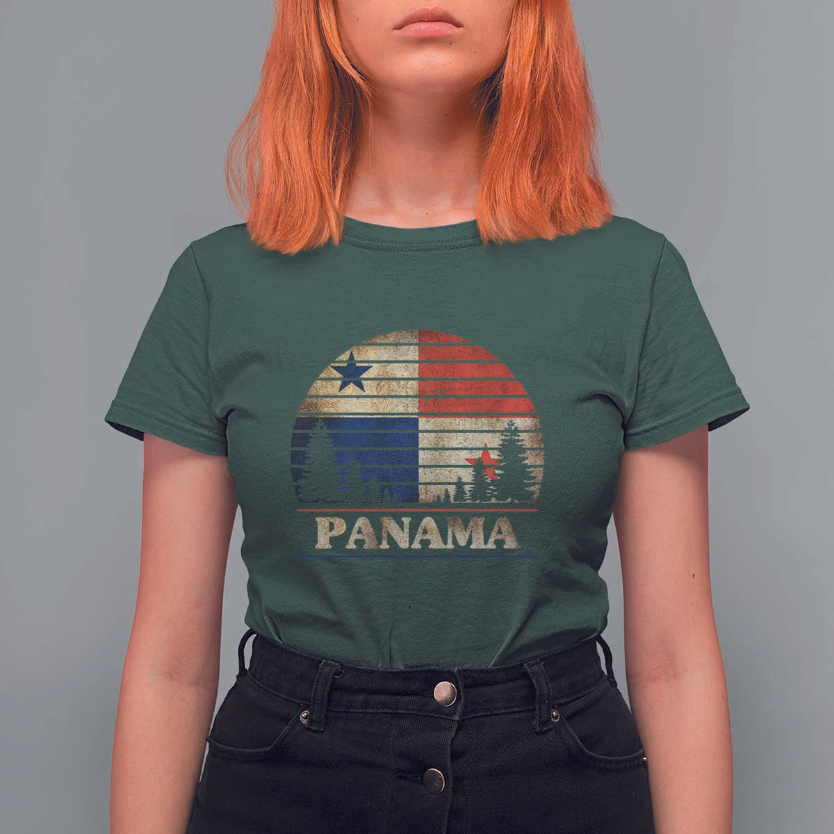 Panama Flag Pride T Shirt For Women - Wonder Print Shop