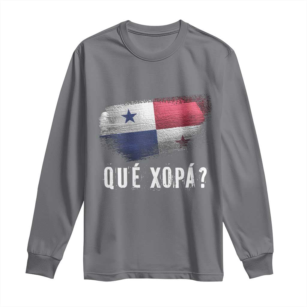 Funny Panama Long Sleeve Shirt Que Xopa What's Up Panamanian