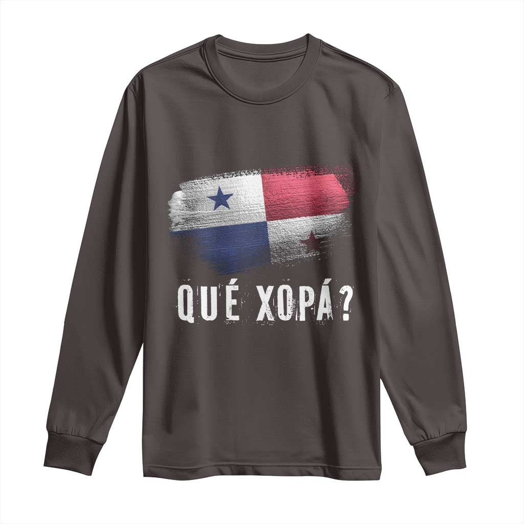 Funny Panama Long Sleeve Shirt Que Xopa What's Up Panamanian