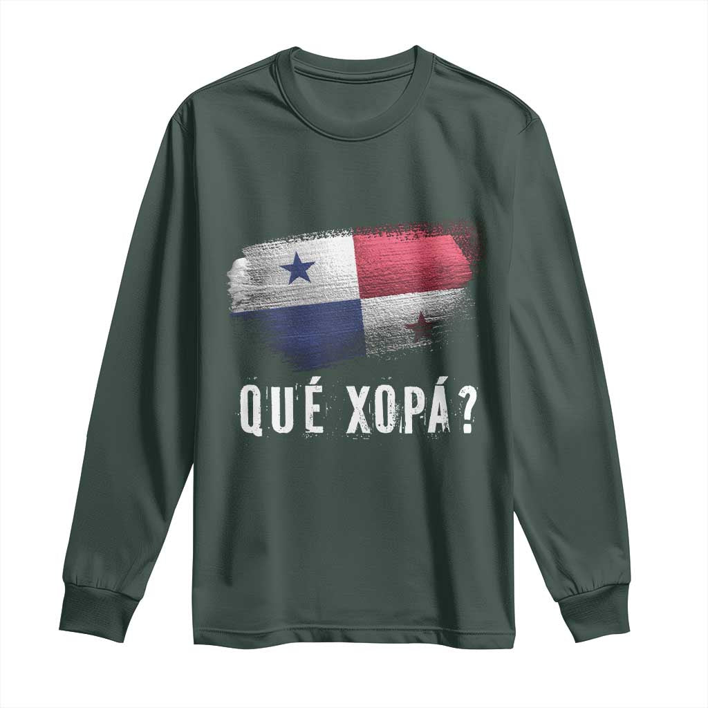 Funny Panama Long Sleeve Shirt Que Xopa What's Up Panamanian
