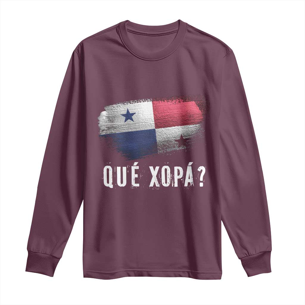 Funny Panama Long Sleeve Shirt Que Xopa What's Up Panamanian
