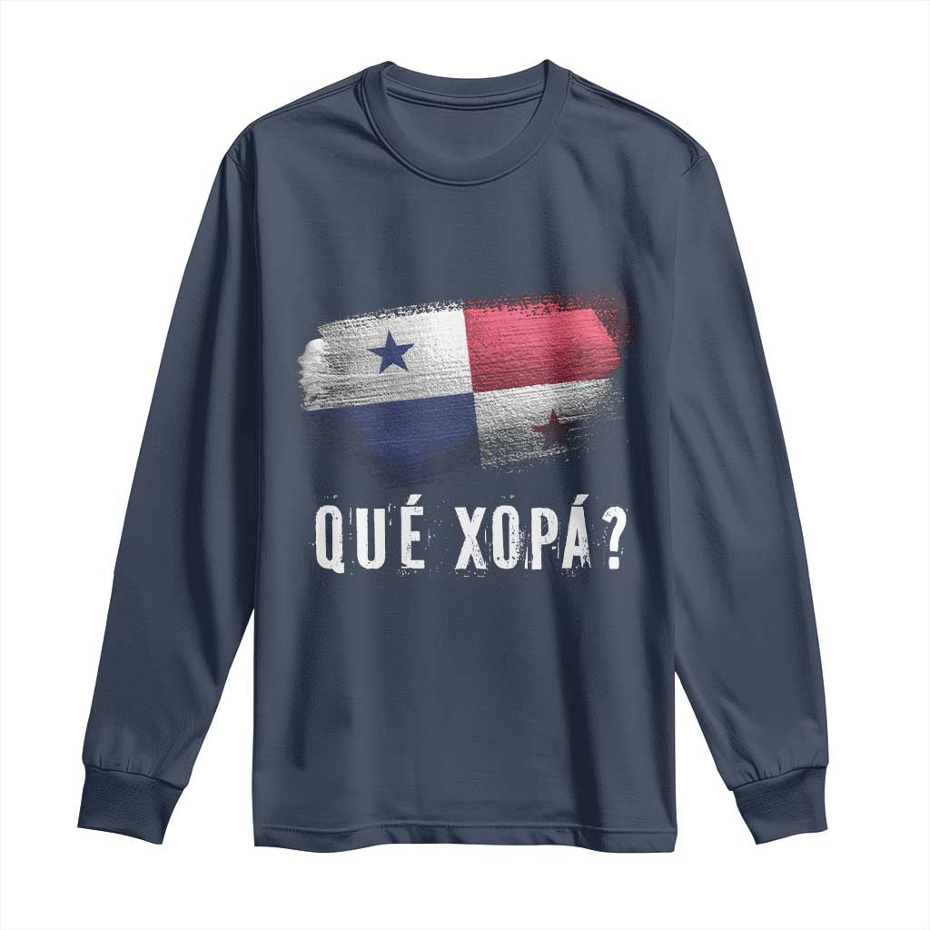 Funny Panama Long Sleeve Shirt Que Xopa What's Up Panamanian
