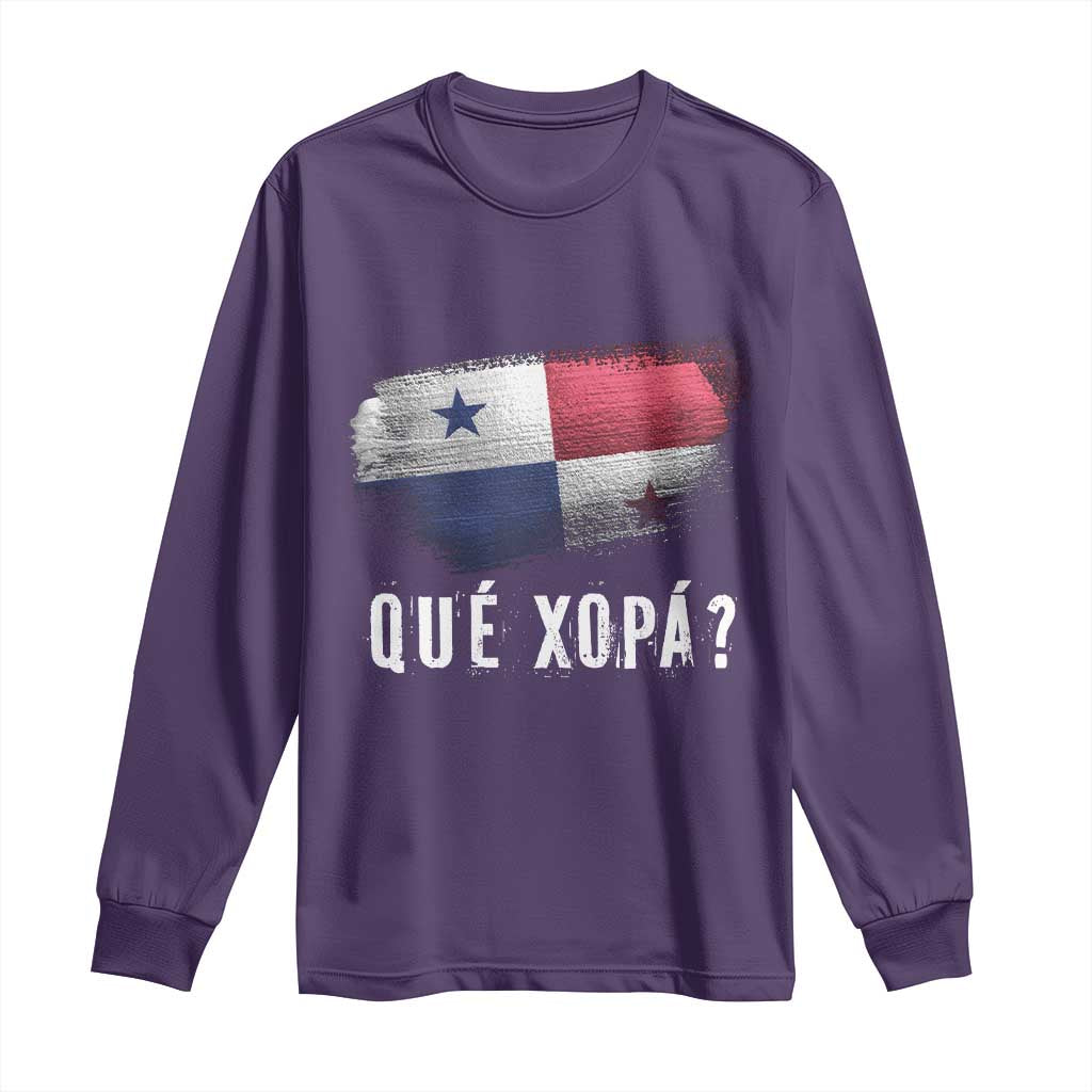 Funny Panama Long Sleeve Shirt Que Xopa What's Up Panamanian