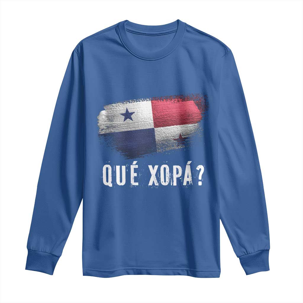 Funny Panama Long Sleeve Shirt Que Xopa What's Up Panamanian