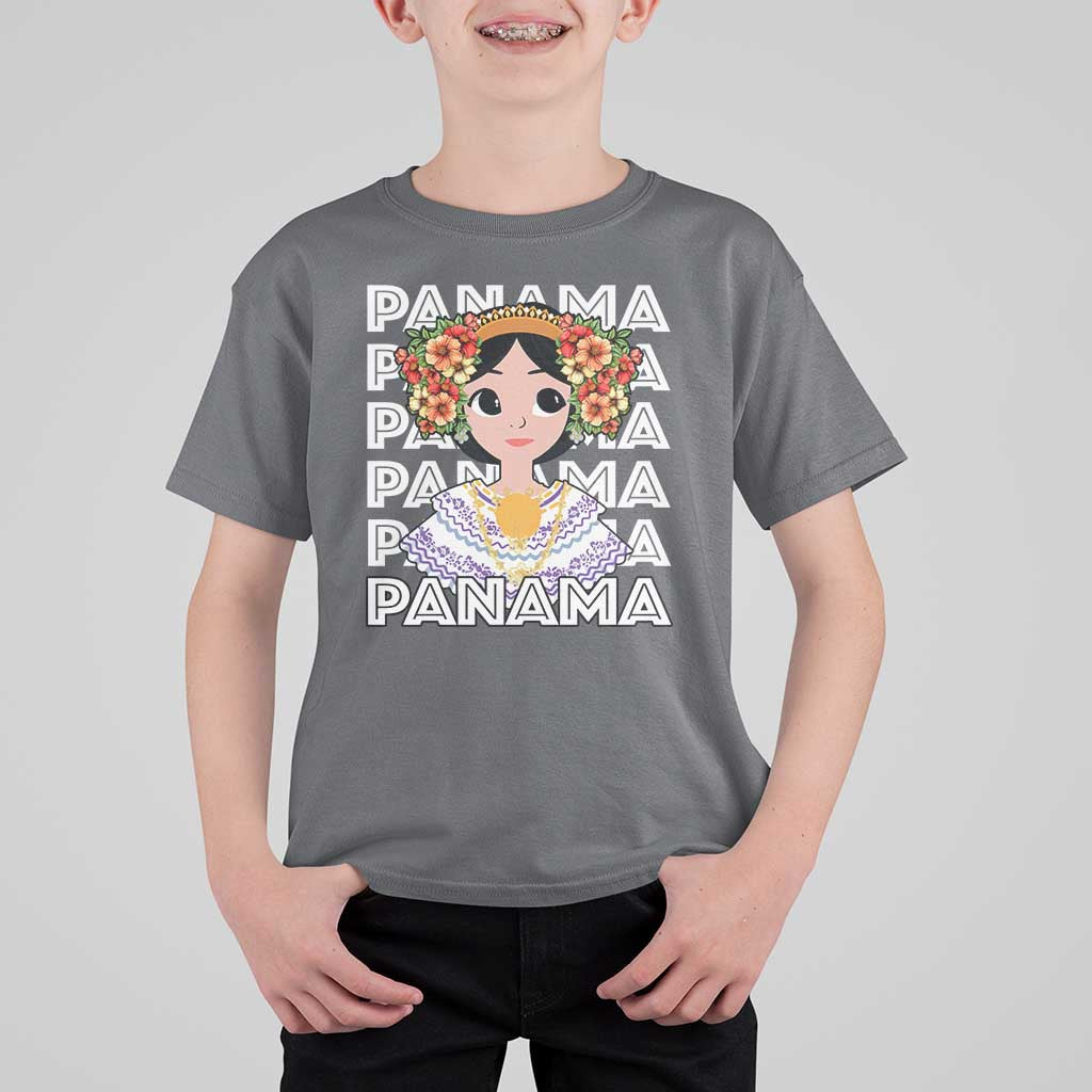 Panamanian Cultural Women T Shirt For Kid
