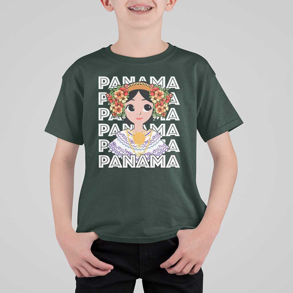 Panamanian Cultural Women T Shirt For Kid