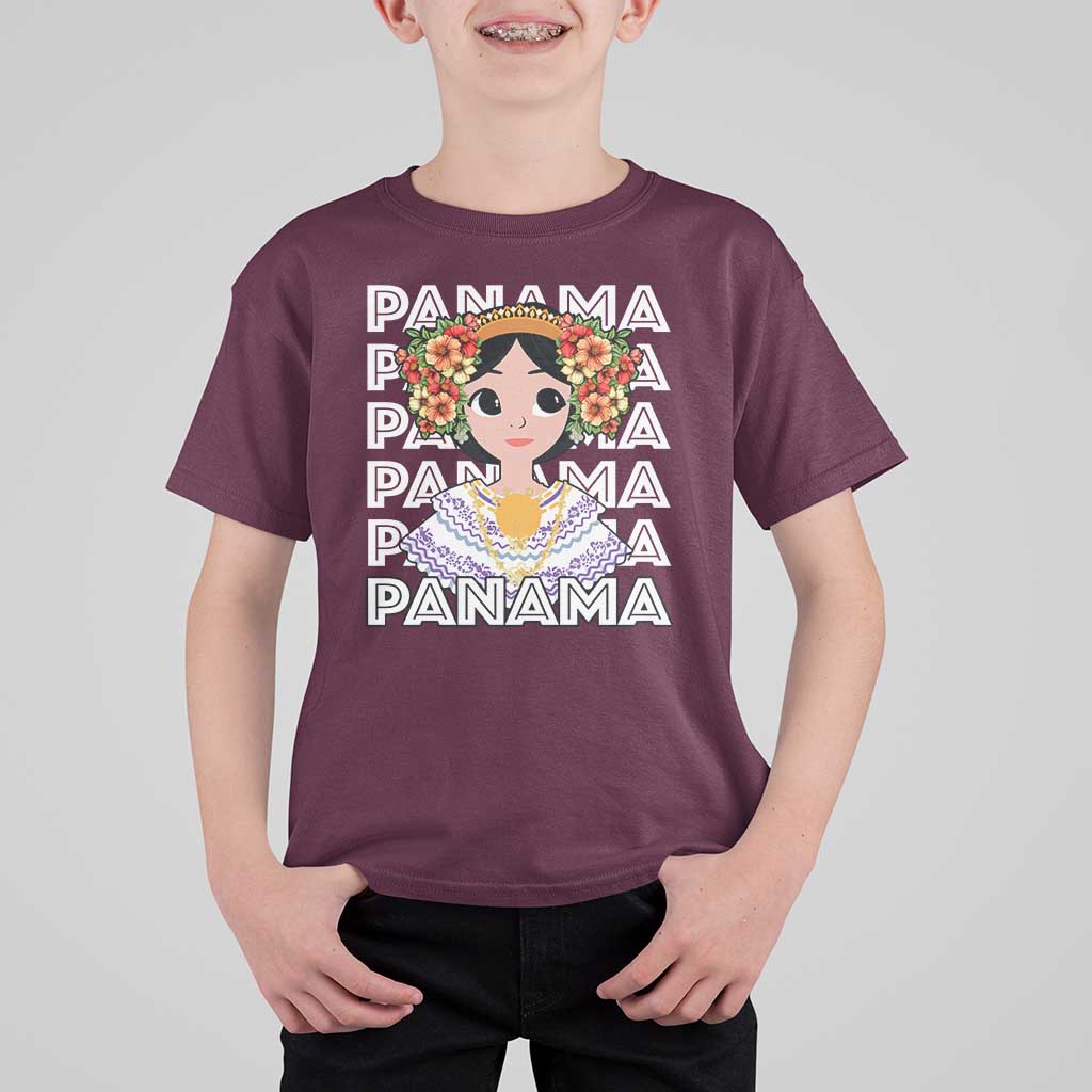 Panamanian Cultural Women T Shirt For Kid