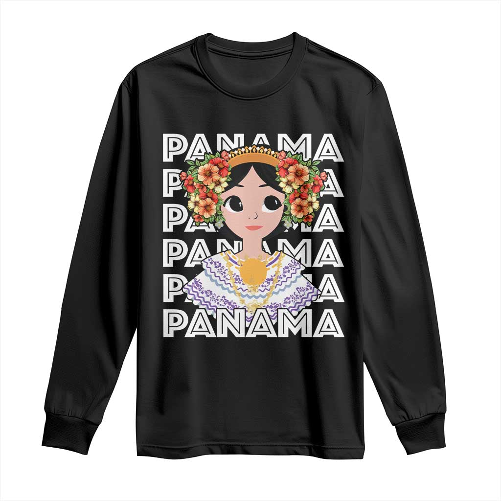 Panamanian Cultural Women Long Sleeve Shirt
