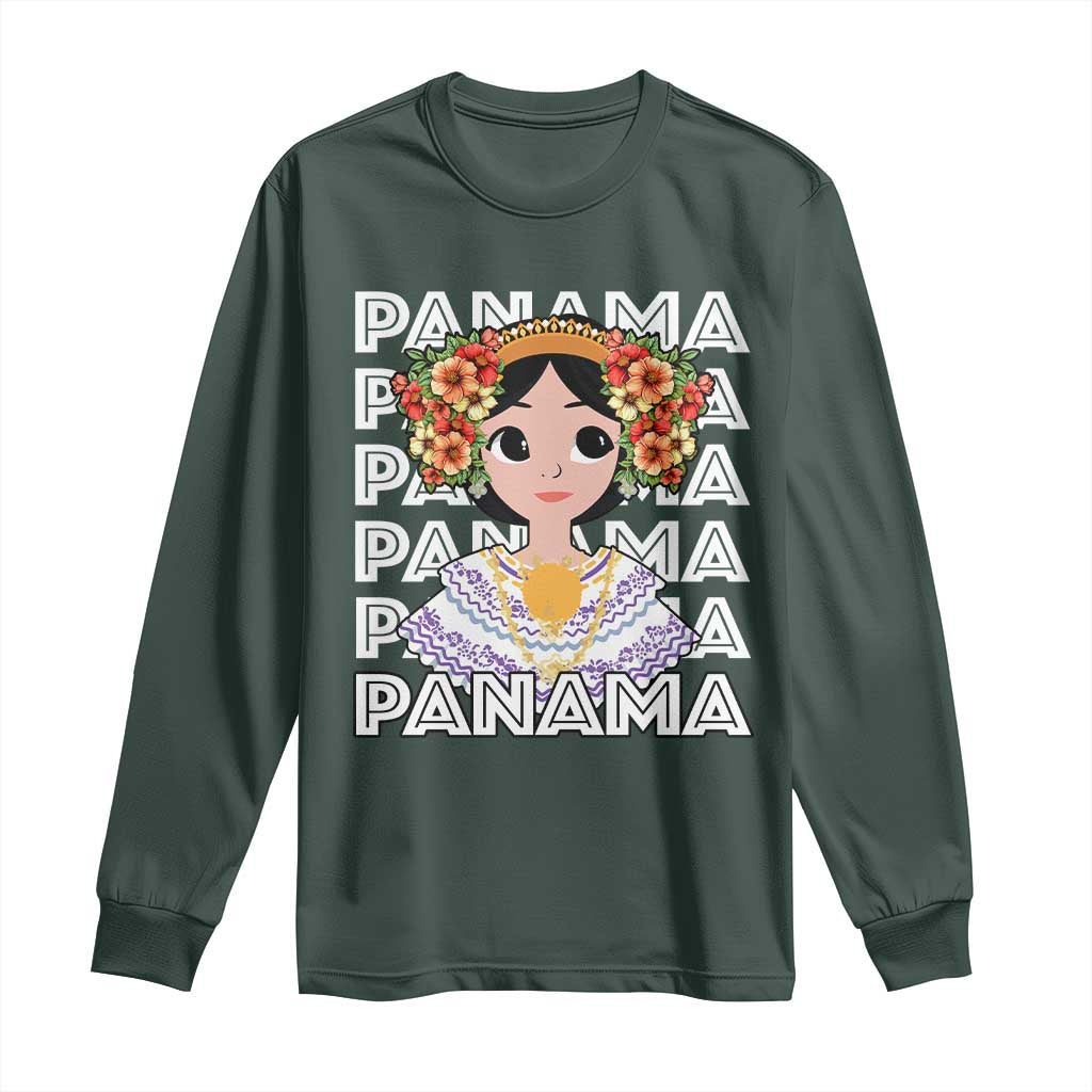 Panamanian Cultural Women Long Sleeve Shirt