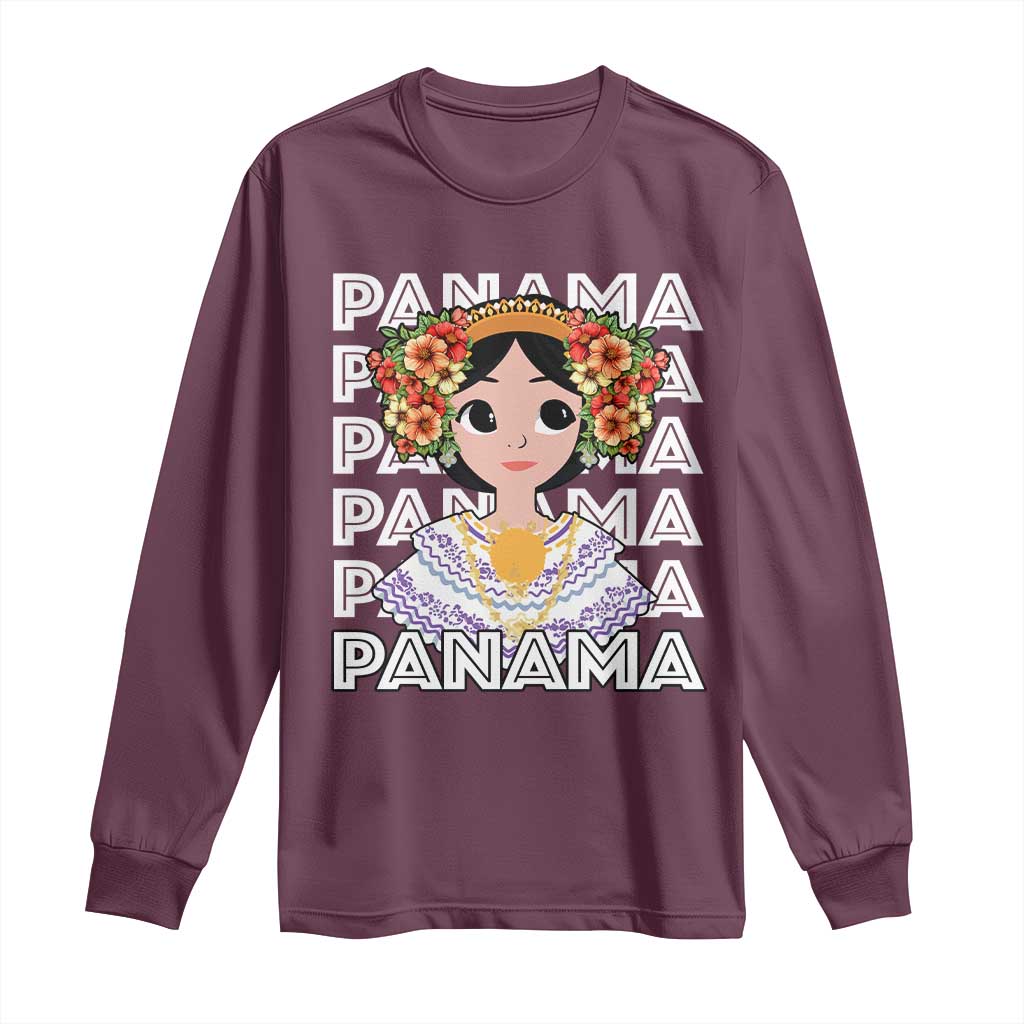 Panamanian Cultural Women Long Sleeve Shirt