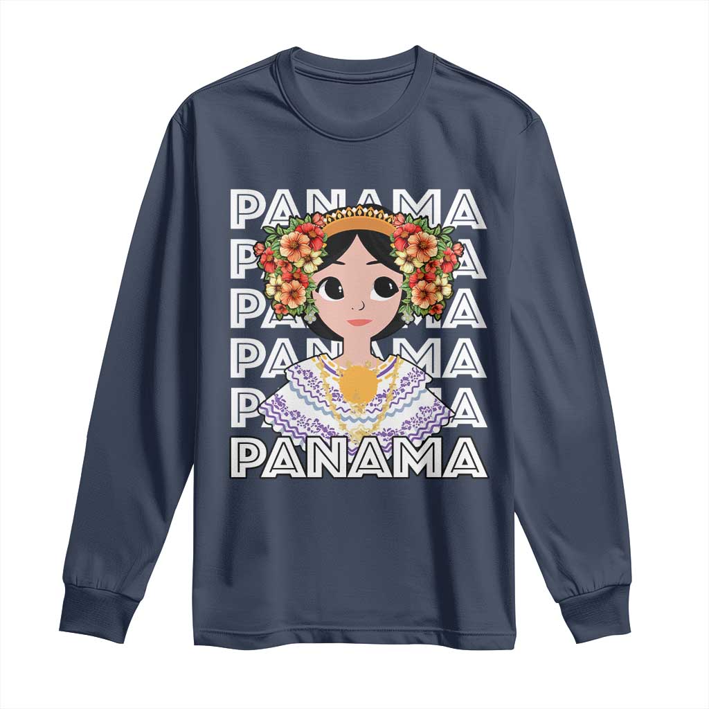 Panamanian Cultural Women Long Sleeve Shirt