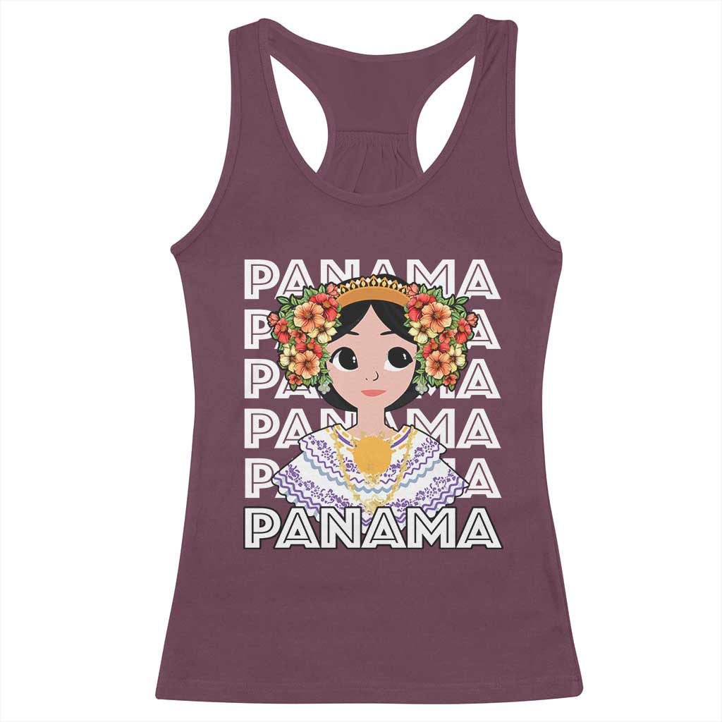 Panamanian Cultural Women Racerback Tank Top