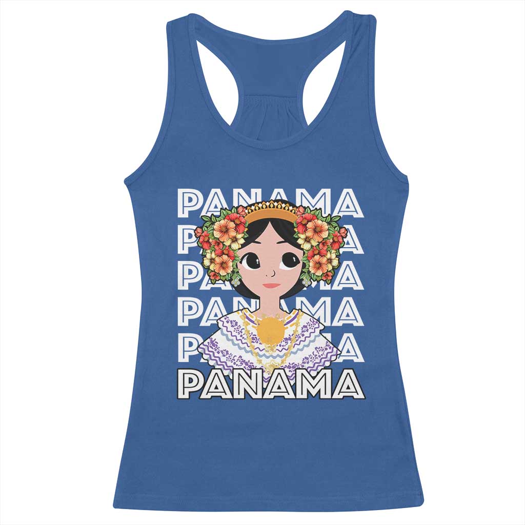 Panamanian Cultural Women Racerback Tank Top