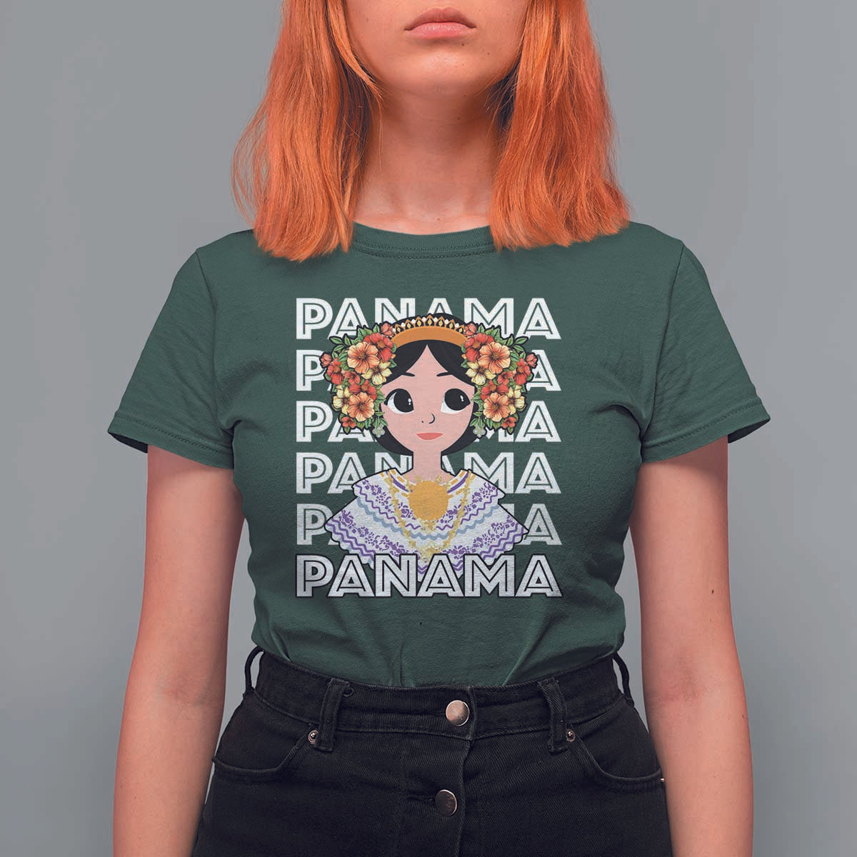 Panamanian Cultural Women T Shirt For Women - Wonder Print Shop